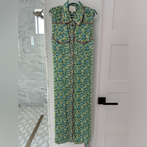 Cinq a Sept Sleeveless Floral Midi Dress - Picture 2 of 6